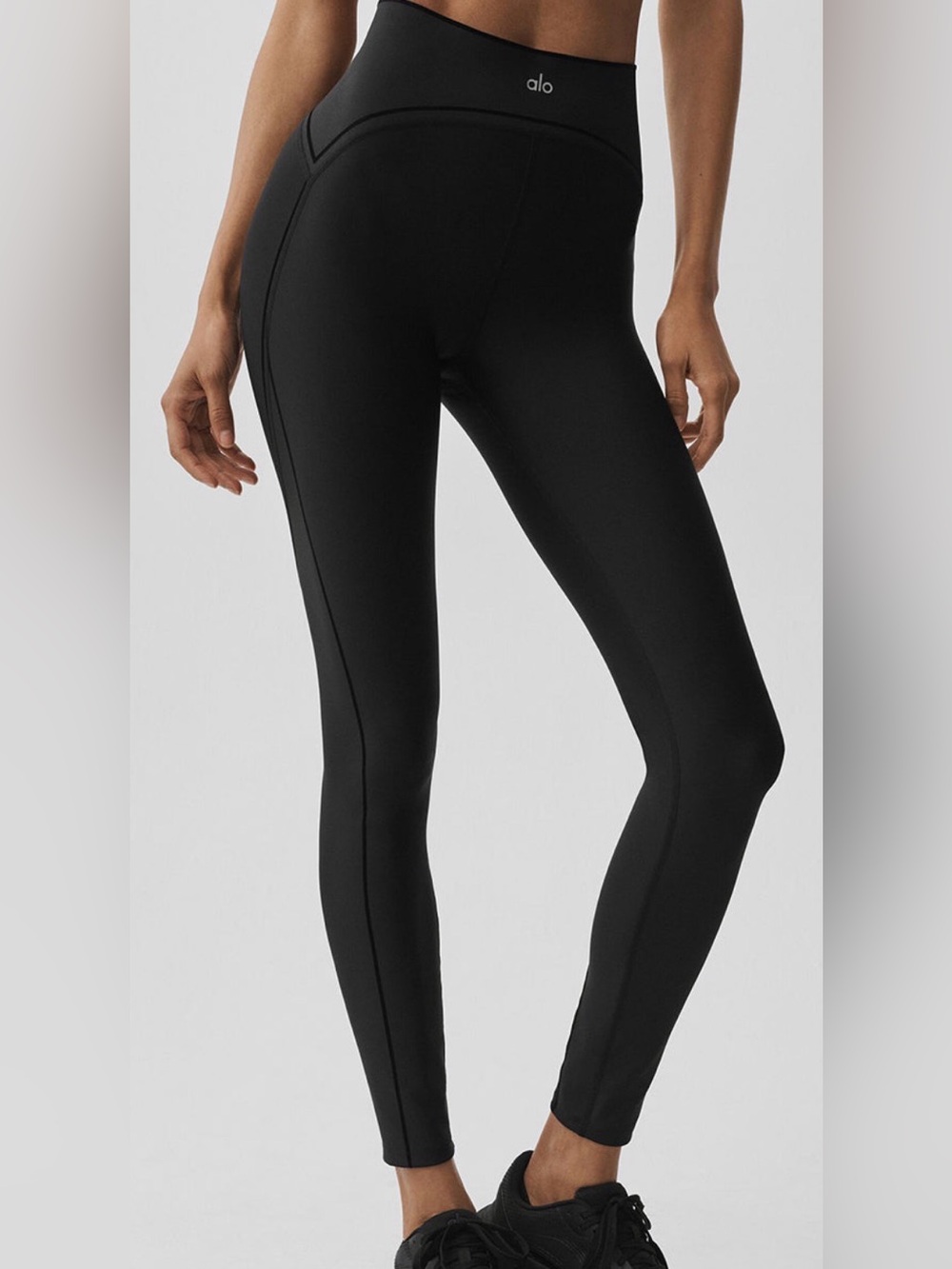 ALO Airlift high waist top notch legging in black